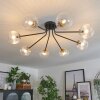 Chehalis Plafondlamp - Glas 12 cm, 15 cm Goud, Zwart, 8-lichts