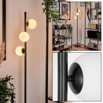 Remaisnil Staande lamp - Glas 10 cm Wit, 3-lichts Remaisnil Staande lamp - Glas 10 cm Wit, 3-lichts