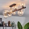 Chehalis Plafondlamp - Glas 10 cm, 12 cm, 15 cm Duidelijk, 10-lichts