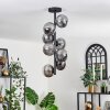 Chehalis Plafondlamp - Glas 12 cm Rookkleurig, 8-lichts