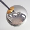 Chehalis Plafondlamp - Glas 15 cm Goud, Zwart, 8-lichts