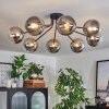 Chehalis Plafondlamp - Glas 15 cm Goud, Zwart, 8-lichts