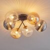 Chehalis Plafondlamp - Glas 15 cm Goud, Zwart, 6-lichts