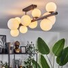 Chehalis Plafondlamp - Glas 10 cm, 12 cm, 15 cm Wit, 10-lichts