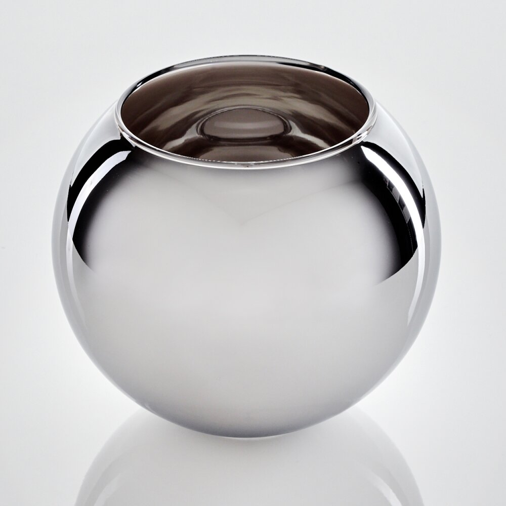 Glazen lampenkap Koyoto Vervangend glas 15 cm Chroom, Rookkleurig main product photo