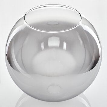 Glazen lampenkap Koyoto Vervangend glas 30 cm Duidelijk, Rookkleurig