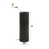 Cylinder Staande lamp Nikkel mat, Zwart, 1-licht