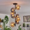 Gastor Plafondlamp - Glas 15 cm Amber, Rookkleurig, 8-lichts
