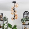 Chehalis Plafondlamp - Glas 10 cm, 12 cm, 15 cm Amber, 8-lichts