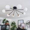 Chehalis Plafondlamp - Glas 10 cm Goud, Zwart, 8-lichts
