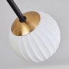 Chehalis Plafondlamp - Glas 10 cm Goud, Zwart, 8-lichts