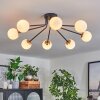 Chehalis Plafondlamp - Glas 10 cm Goud, Zwart, 8-lichts