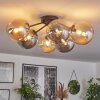 Chehalis Plafondlamp - Glas 15 cm Amber, Rookkleurig, 6-lichts