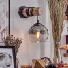 Koyoto Muurlamp - Glas 15 cm Natuurlijke kleuren, Zwart, 1-licht