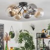Chehalis Plafondlamp - Glas 15 cm Goud, Zwart, 6-lichts