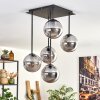 Gastor Plafondlamp - Glas 15 cm Rookkleurig, 5-lichts