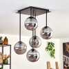 Gastor Plafondlamp - Glas 15 cm Rookkleurig, 5-lichts
