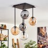 Gastor Plafondlamp - Glas 15 cm Amber, Duidelijk, Rookkleurig, 5-lichts