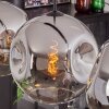 Ripoll Hanger - Glas 30 cm Chroom, Duidelijk, 4-lichts
