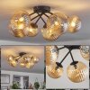 Chehalis Plafondlamp - Glas 12 cm, 15cm Rookkleurig, 6-lichts