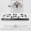 Ripoll Hanger - Glas 25 cm Duidelijk, Rookkleurig, 4-lichts