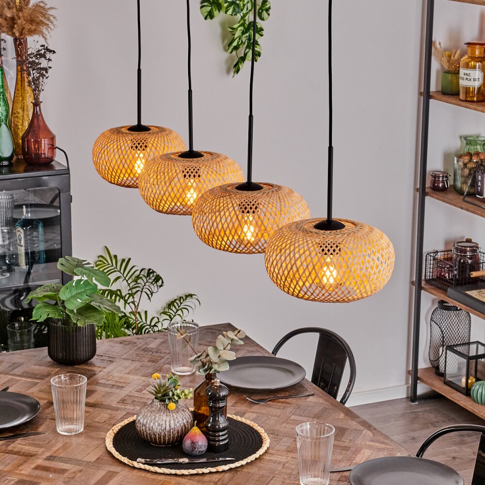 Ripoll Hanger - Glas 25 cm Natuurlijke kleuren, 4-lichts main product photo