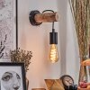 Yaak Muurlamp Natuurlijke kleuren, Zwart, 1-licht