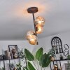 Chehalis Plafondlamp - Glas 10 cm,12 cm Amber, 4-lichts