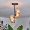 Chehalis Plafondlamp - Glas 10 cm,12 cm Amber, 4-lichts