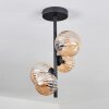 Chehalis Plafondlamp - Glas 10 cm,12 cm Amber, 4-lichts