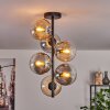 Gastor Plafondlamp - Glas 15 cm Amber, Duidelijk, Rookkleurig, 6-lichts
