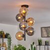 Gastor Plafondlamp - Glas 15 cm Amber, Rookkleurig, 6-lichts