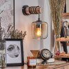 Lauden Muurlamp - Glas 15 cm Natuurlijke kleuren, Zwart, 1-licht