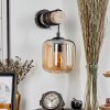 Lauden Muurlamp - Glas 15 cm Natuurlijke kleuren, Zwart, 1-licht