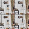 Lauden Muurlamp - Glas 15 cm Natuurlijke kleuren, Zwart, 1-licht