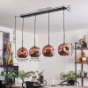 Ripoll Hanger - Glas 25 cm Koperkleurig, 4-lichts