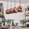 Ripoll Hanger - Glas 25 cm Koperkleurig, 4-lichts