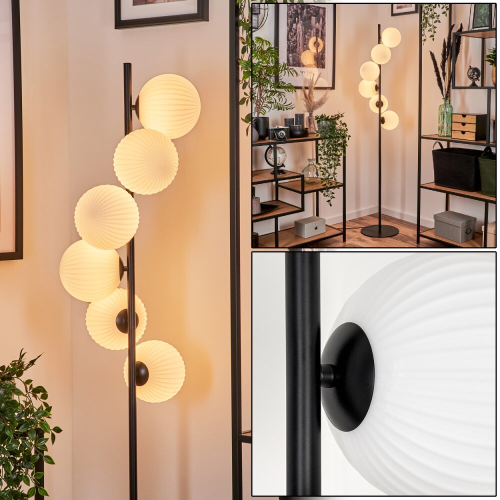 Remaisnil Staande lamp - Glas 15 cm Wit, 6-lichts main product photo