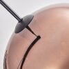 Koyoto Hanger - Glas 30 cm Duidelijk, Koperkleurig, 4-lichts