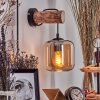 Lauden Muurlamp - Glas 15 cm Natuurlijke kleuren, Zwart, 1-licht