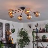 Gastor Plafondlamp - Glas 15 cm Amber, 6-lichts