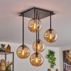 Gastor Plafondlamp - Glas 15 cm Amber, 5-lichts