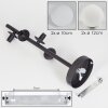 Chehalis Plafondlamp - Glas 10 cm, 12 cm Wit, 4-lichts