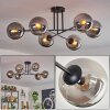Gastor Plafondlamp - Glas 15 cm Rookkleurig, 6-lichts