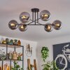 Gastor Plafondlamp - Glas 15 cm Rookkleurig, 6-lichts