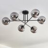 Gastor Plafondlamp - Glas 15 cm Rookkleurig, 6-lichts