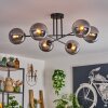 Gastor Plafondlamp - Glas 15 cm Rookkleurig, 6-lichts