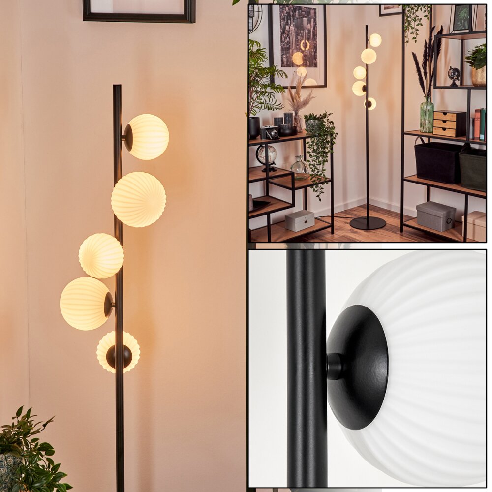 Remaisnil Staande lamp - Glas 10 cm, 12 cm Wit, 5-lichts main product photo