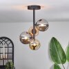Chehalis Plafondlamp - Glas 10 cm, 12 cm Amber, Rookkleurig, 4-lichts