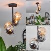 Chehalis Plafondlamp - Glas 12 cm Amber, Rookkleurig, 4-lichts